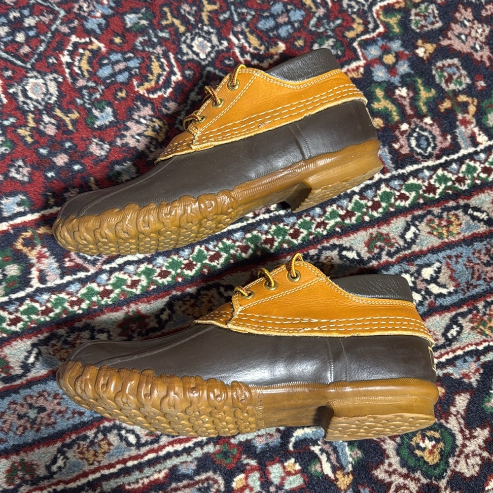L.L. Bean Vintage Duck Boots Low Ankle Hunting Shoes | Men 6 / Women 8 - Picture 4 of 8